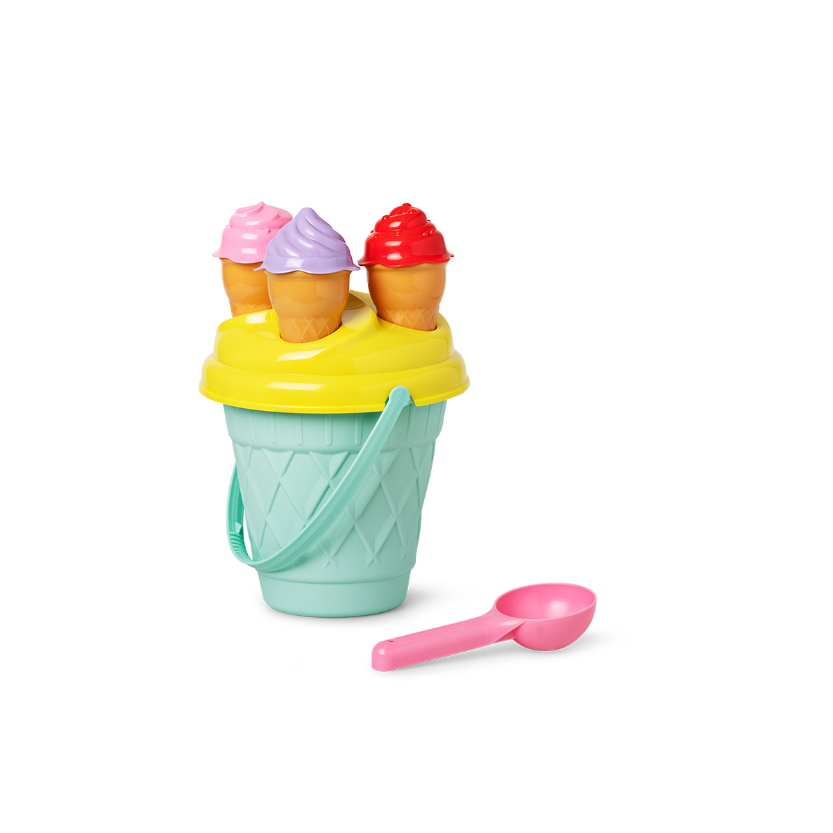 SAND BUCKET WITH ICE CREAM MOLDS