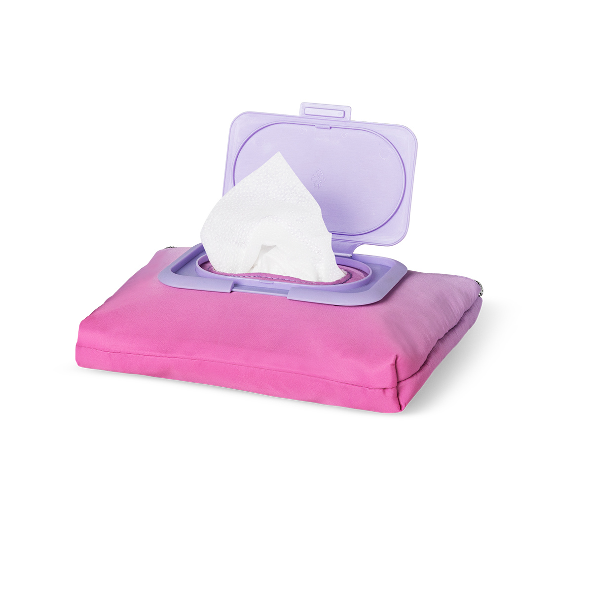 Pembe Fermuarlı Islak Mendil Çantası