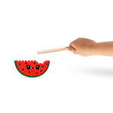 Kırmızı Ahşap Karpuz Şeklinde Vurmalı Çalgı