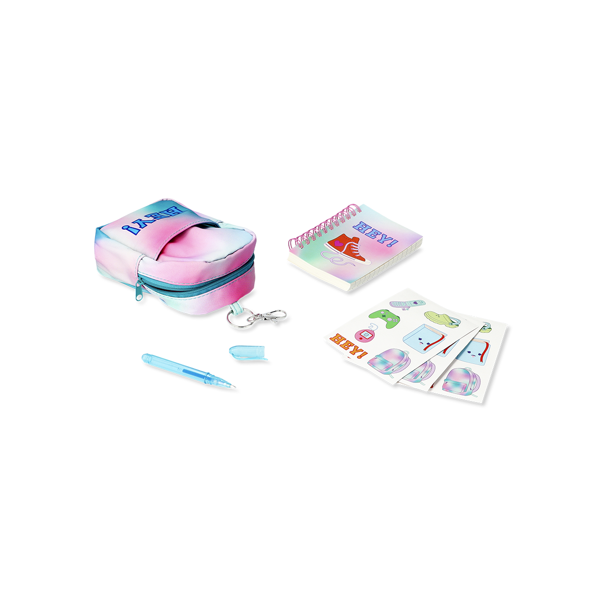 Defter Detaylı Mini Sırt Çantası Anahtarlık