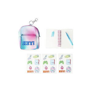 Defter Detaylı Mini Sırt Çantası Anahtarlık
