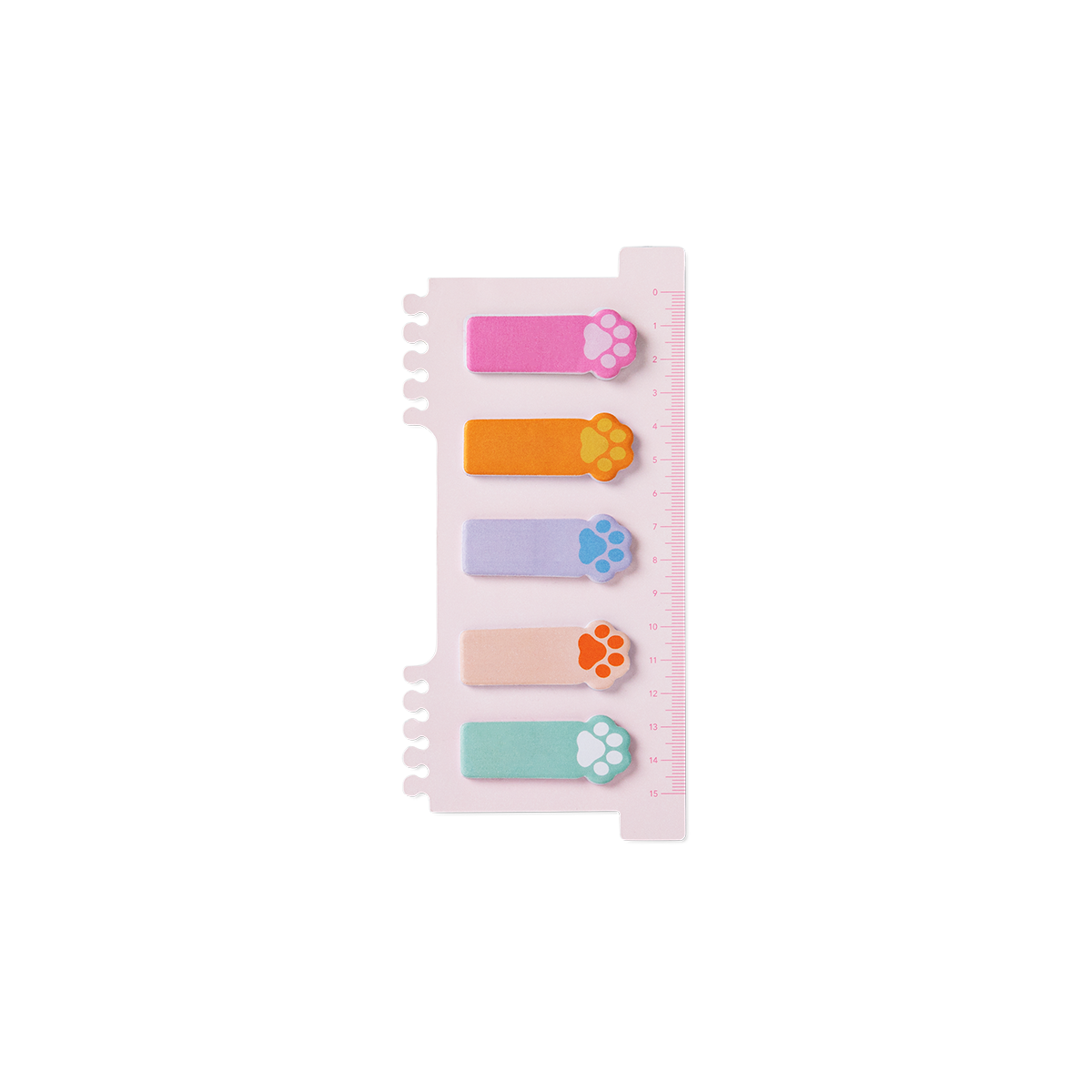 STICKY TABS CAT PAW ON RULER