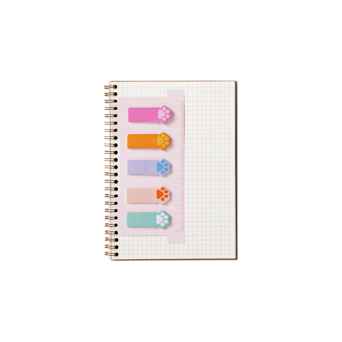 STICKY TABS CAT PAW ON RULER