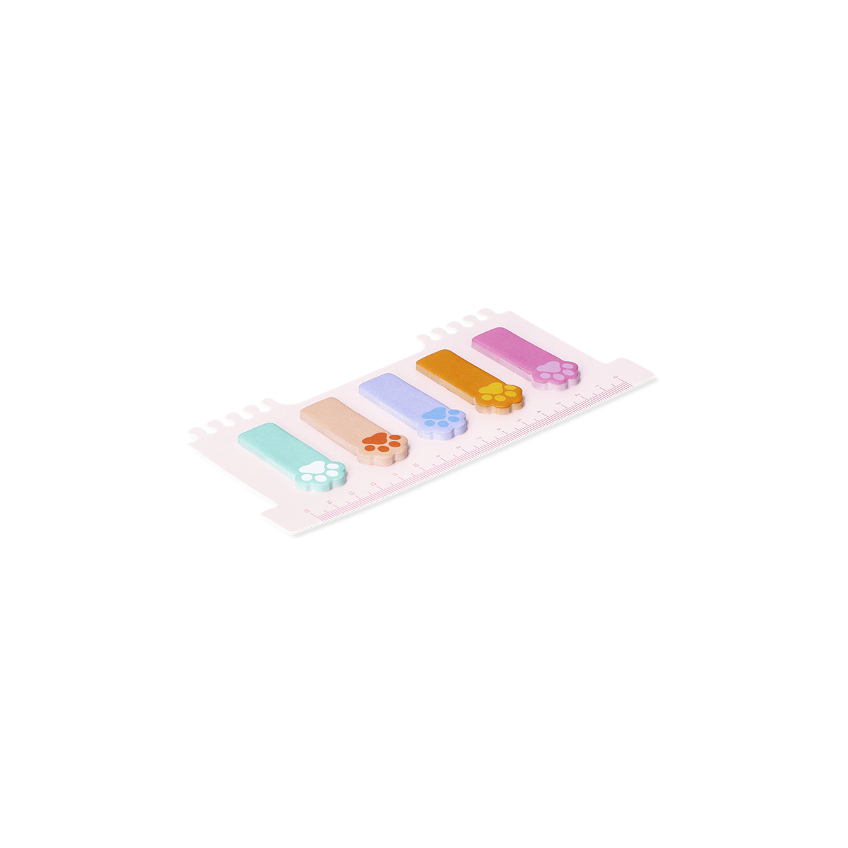 STICKY TABS CAT PAW ON RULER
