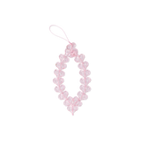 Pembe Kalp Boncuklu Telefon Süsü