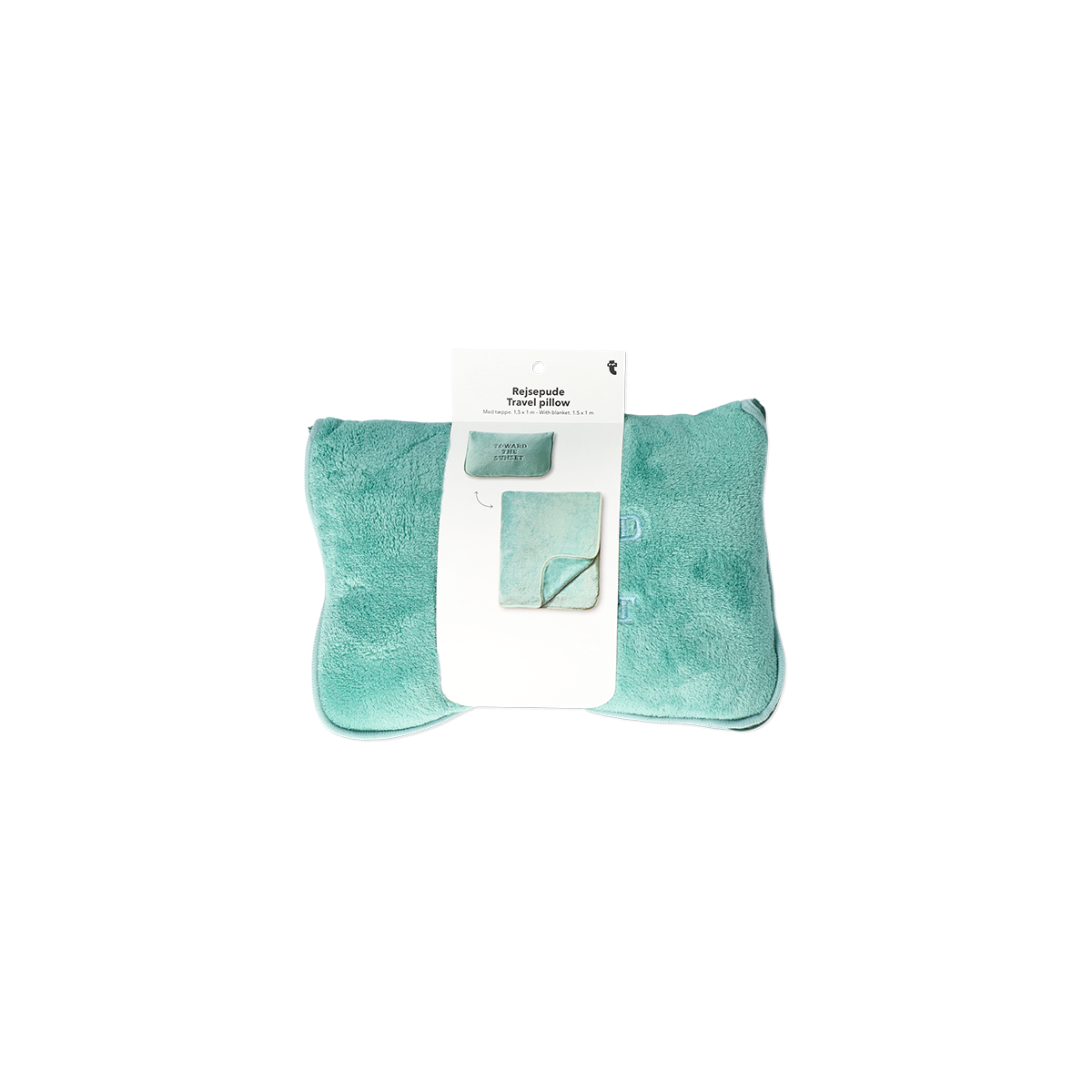 PILLOW FOR TRAVEL+BLANKET 2-IN-1 FOR TRAVEL W PRINT