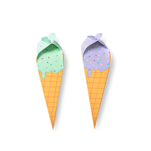 Dondurma Külahı Şeklinde Atıştırmalık Kutusu