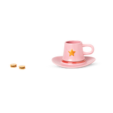 Pembe Kovboy Şapkası Şeklinde Fincan