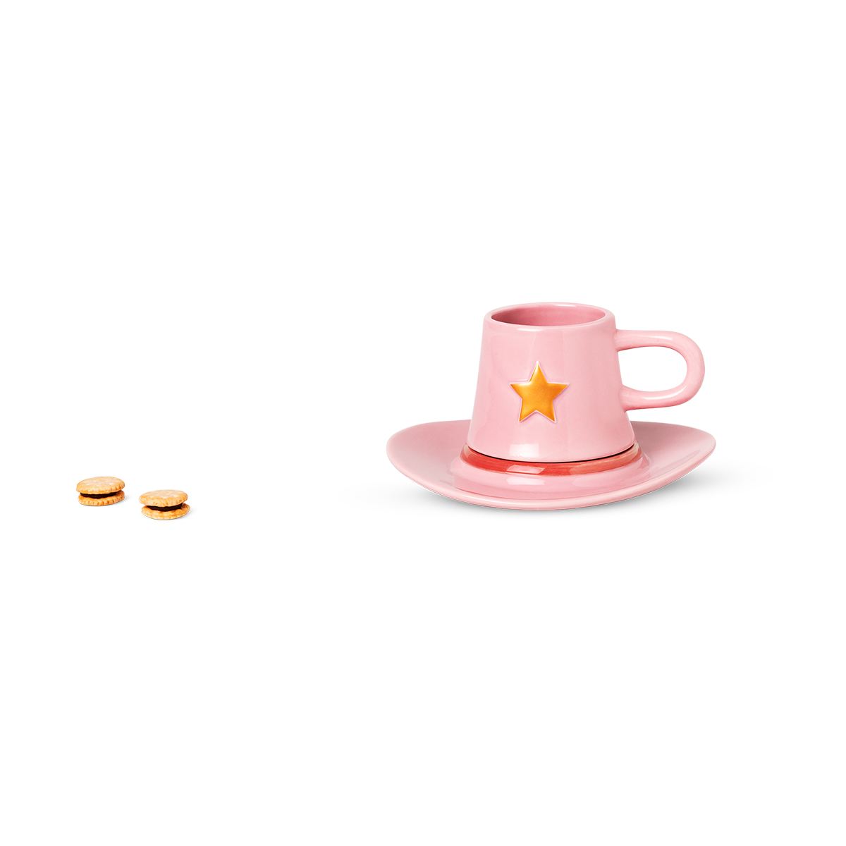 Pembe Kovboy Şapkası Şeklinde Fincan