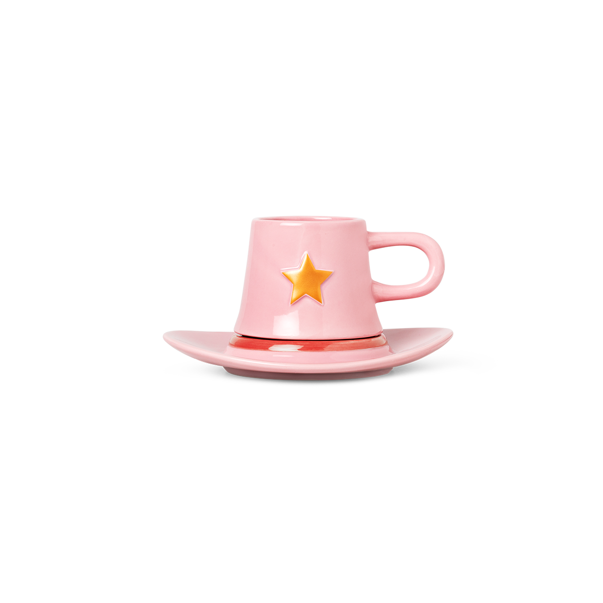 Pembe Kovboy Şapkası Şeklinde Fincan