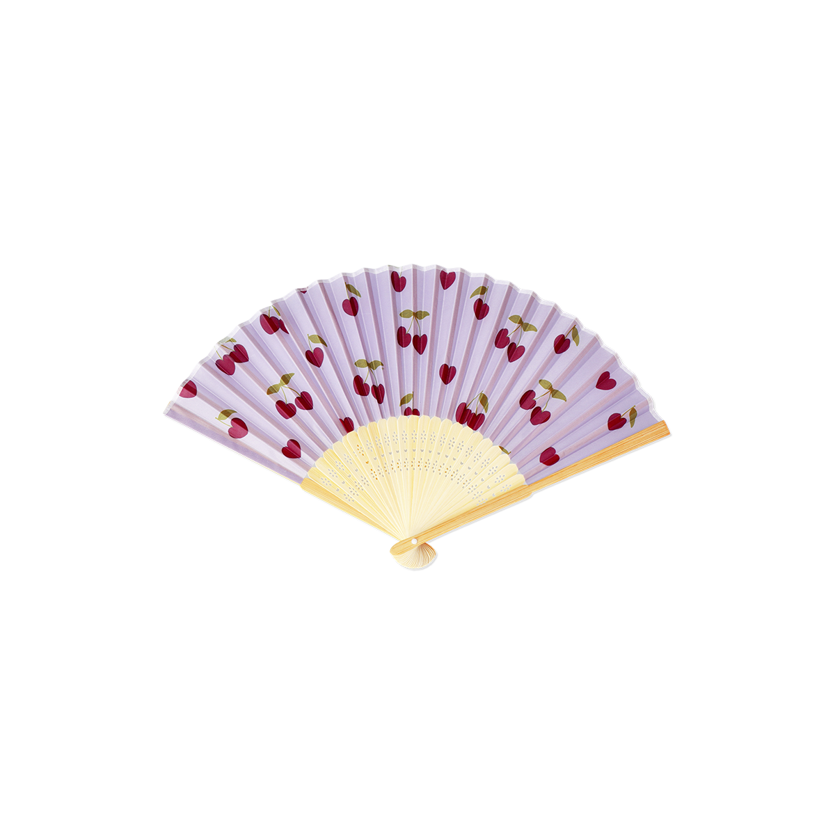 FAN BAMBOO FOLDABLE CHERRY