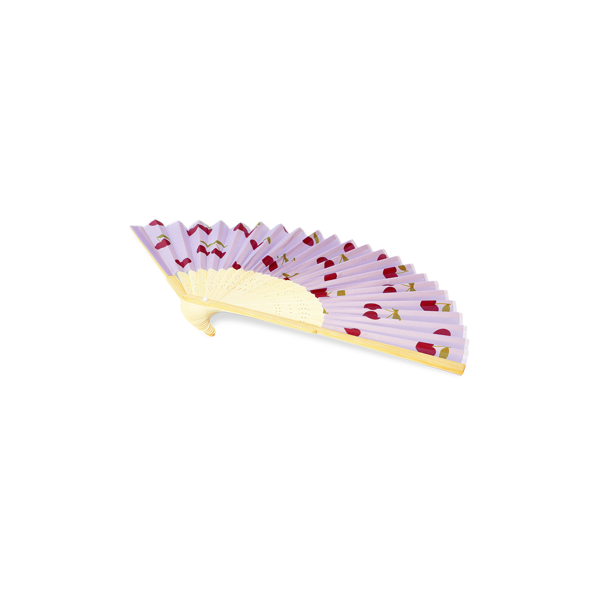 FAN BAMBOO FOLDABLE CHERRY