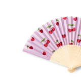 FAN BAMBOO FOLDABLE CHERRY