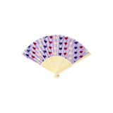 FAN BAMBOO FOLDABLE HEARTS