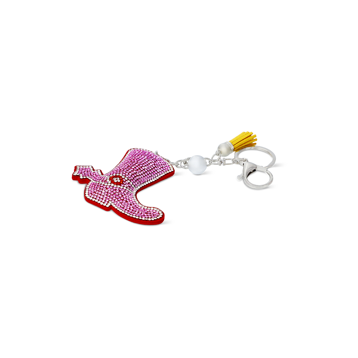 KEYRING COWBOYBOOT GLITTER
