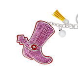 KEYRING COWBOYBOOT GLITTER