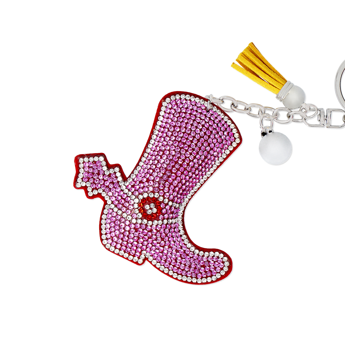 KEYRING COWBOYBOOT GLITTER