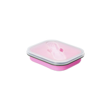 Pembe Katlanabilir Silikon Beslenme Kabı