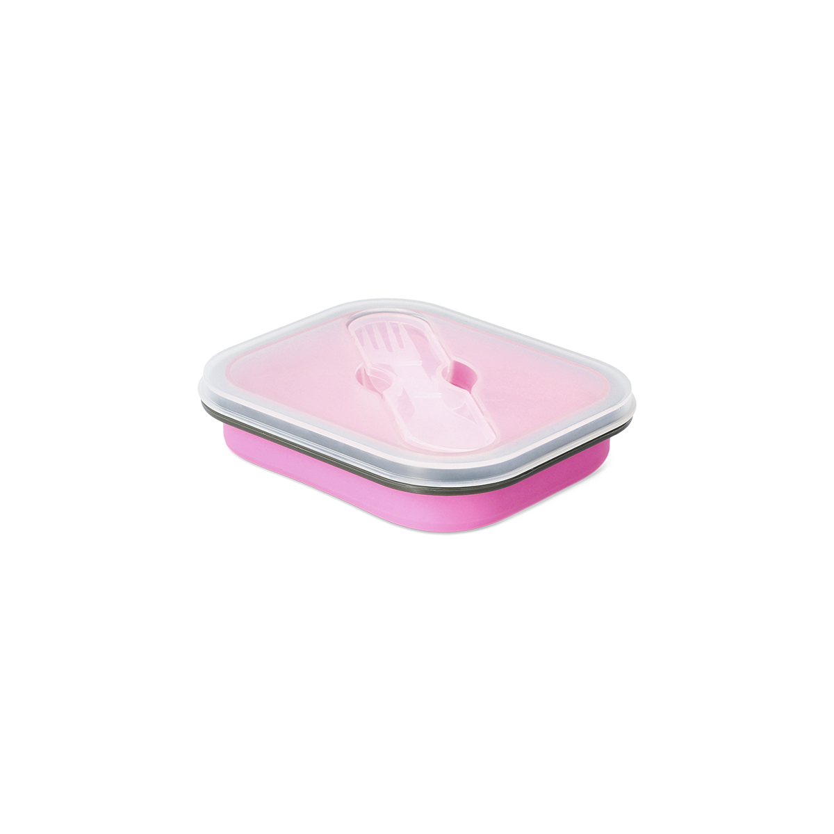 Pembe Katlanabilir Silikon Beslenme Kabı