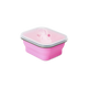 Pembe Katlanabilir Silikon Beslenme Kabı