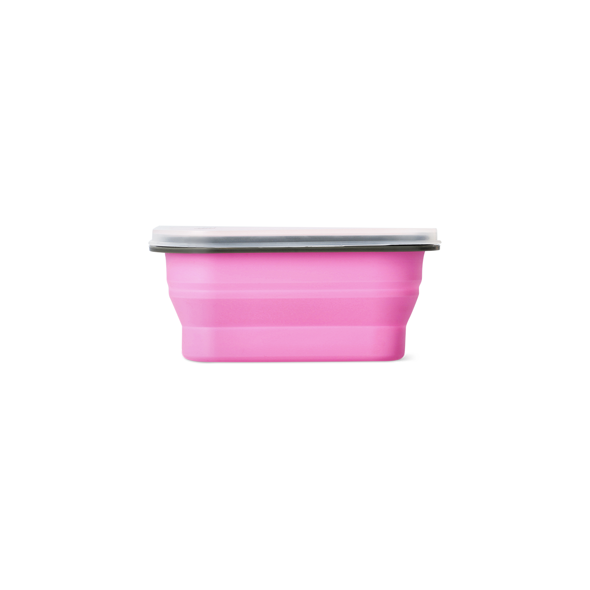 Pembe Katlanabilir Silikon Beslenme Kabı