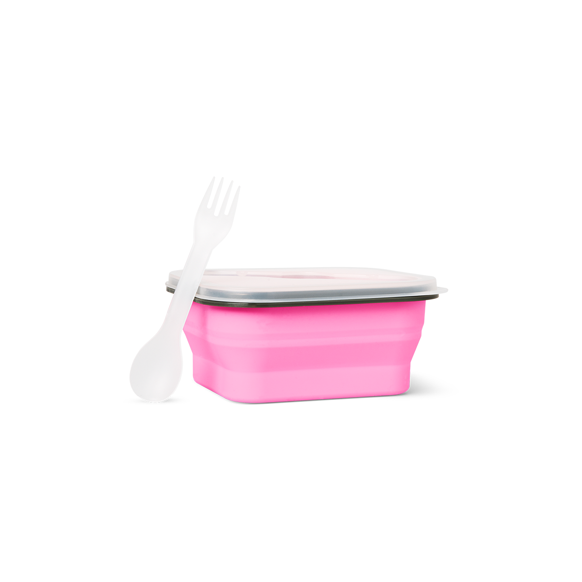 Pembe Katlanabilir Silikon Beslenme Kabı
