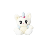 Beyaz Unicorn Şeklinde Çanta Süsü