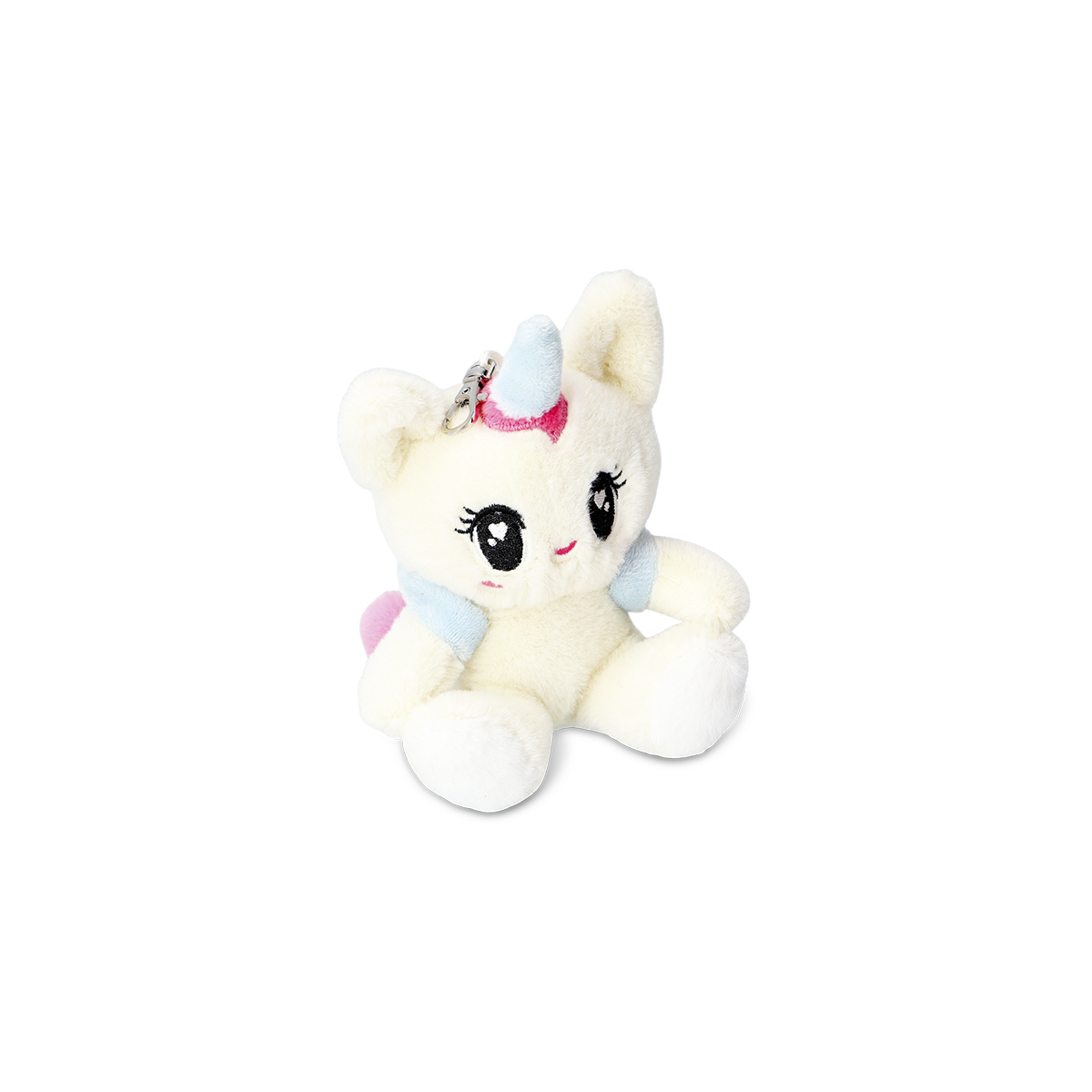 Beyaz Unicorn Şeklinde Çanta Süsü