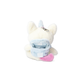 Beyaz Unicorn Şeklinde Çanta Süsü