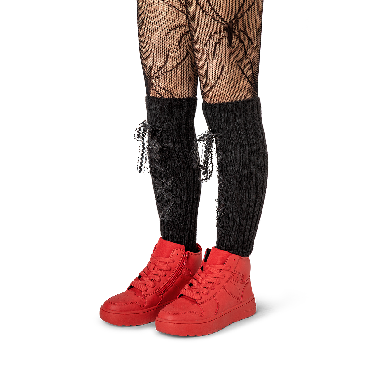 Gotik Temalı Siyah Tozluk