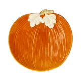 Balkabağı Şeklinde Turuncu Seramik Tabak