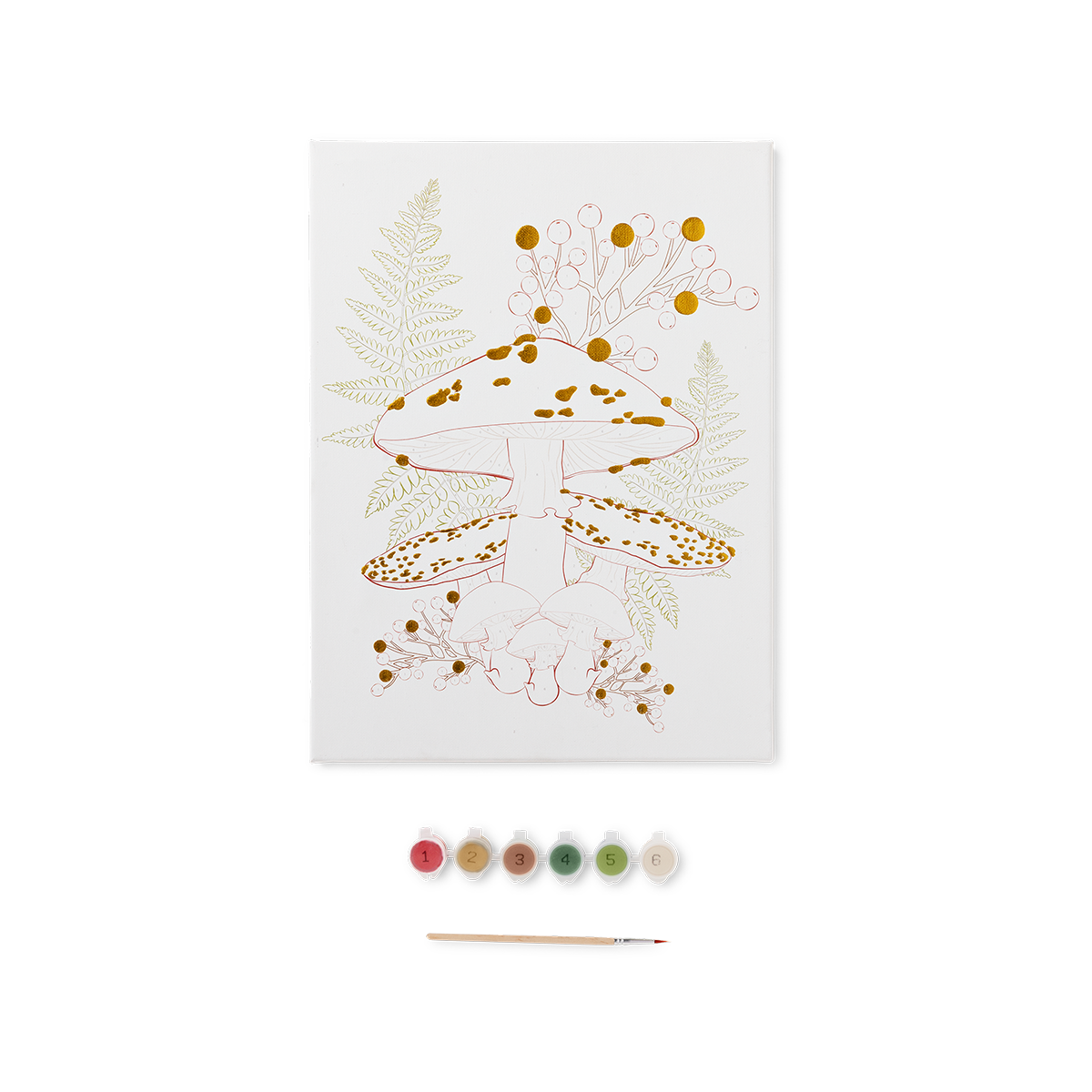 Çiçek Desenli Sayılarla Boyama Seti