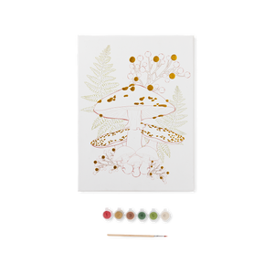 Çiçek Desenli Sayılarla Boyama Seti