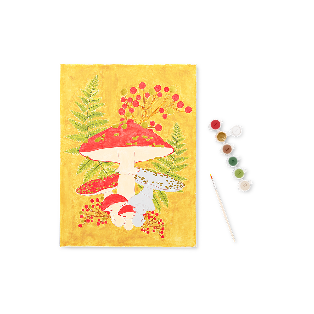 Çiçek Desenli Sayılarla Boyama Seti