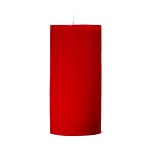 Kırmızı Rustik Mum 12 x 5,7 cm