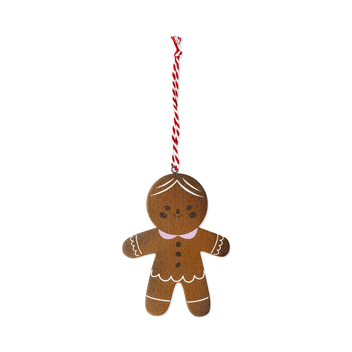 Ahşap Kurabiye Adam Yılbaşı Ağacı Süsü