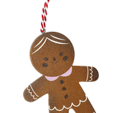 Ahşap Kurabiye Adam Yılbaşı Ağacı Süsü