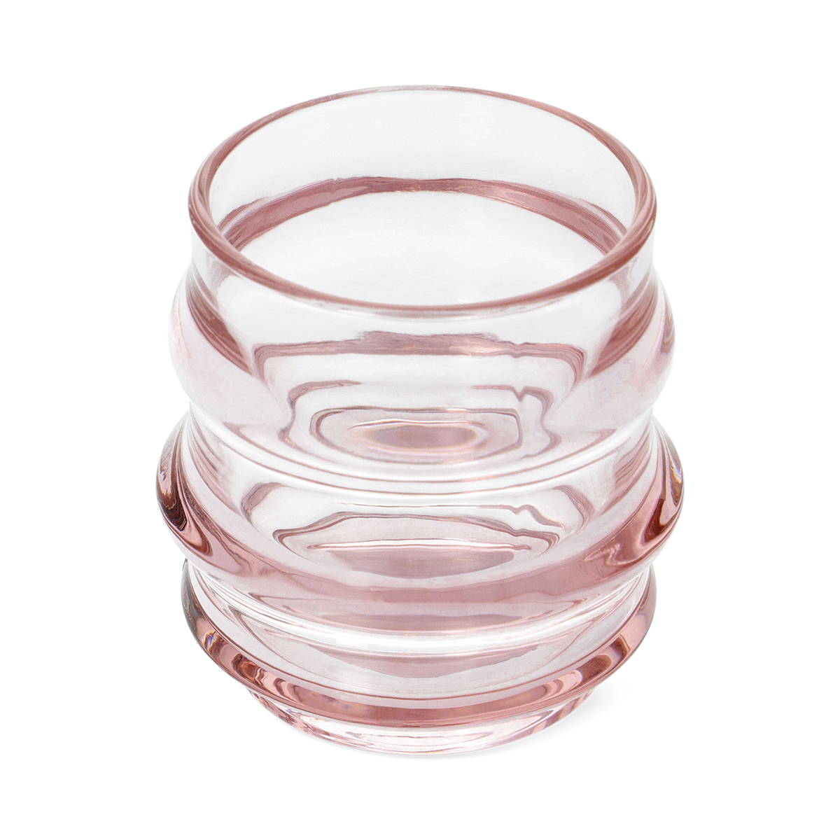 Pembe Katmanlı Cam Bardak