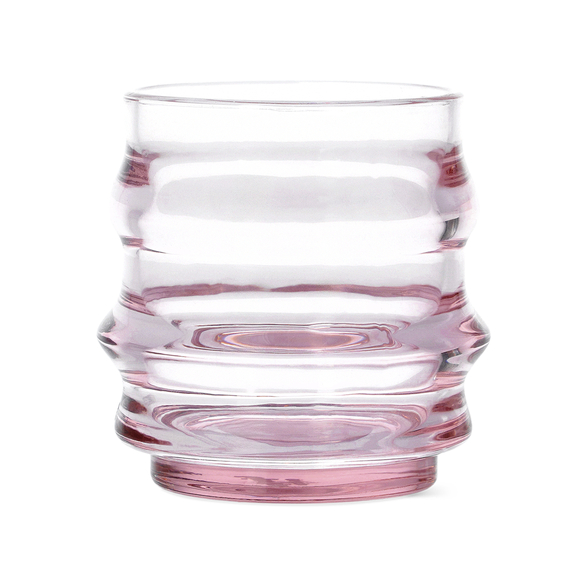 Pembe Katmanlı Cam Bardak