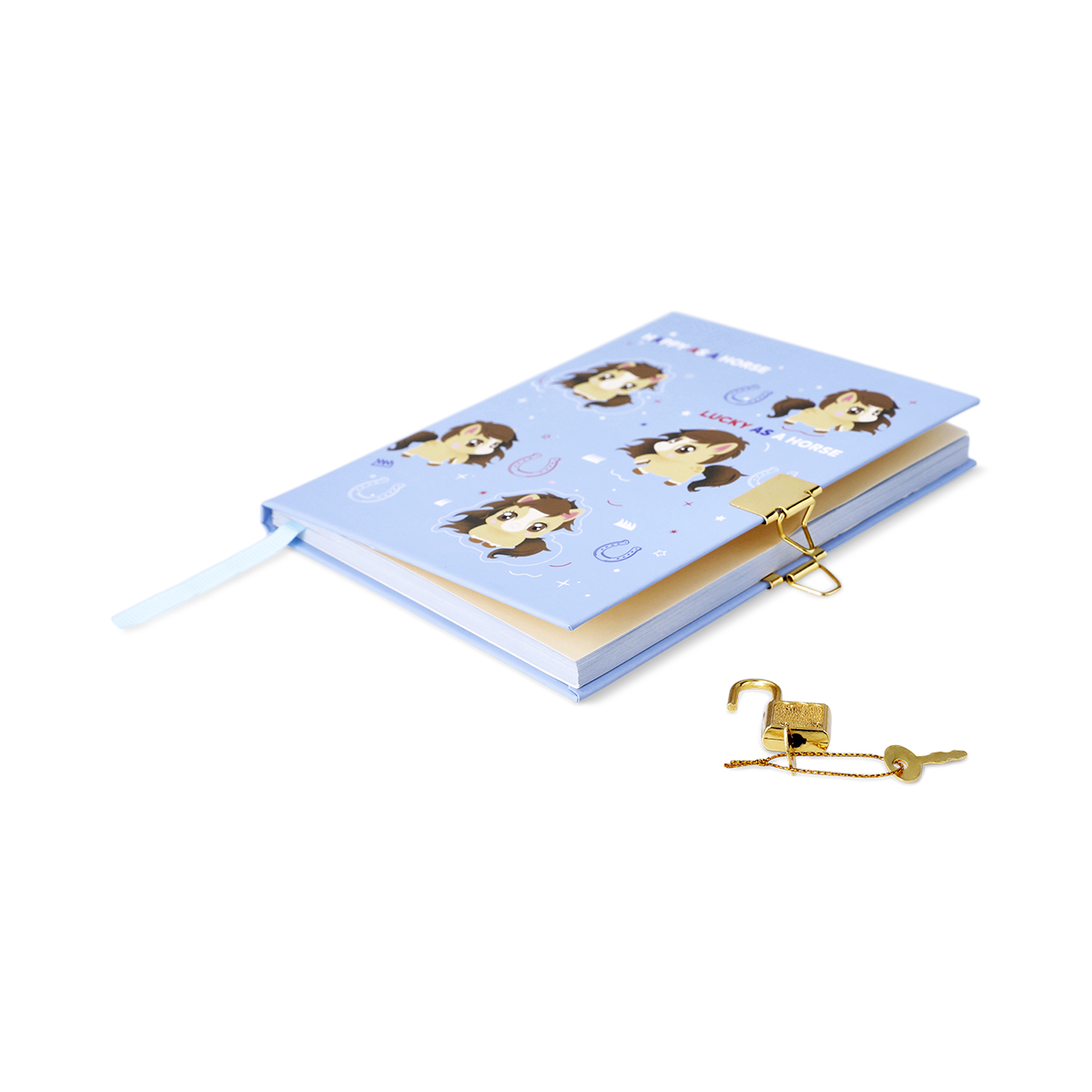 At Desenli Kilitli Günlük