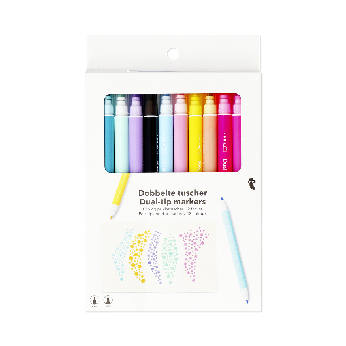 12'li Keçe ve Nokta Uçlu Kalem