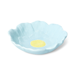 Çiçek Şeklinde Mavi Büyük Kase