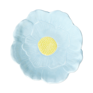 Çiçek Şeklinde Mavi Büyük Kase