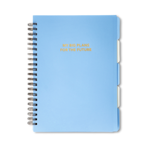 Açık Mavi Sekmeli ve Spiralli Planlayıcı Defter