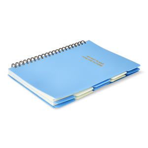 Açık Mavi Sekmeli ve Spiralli Planlayıcı Defter