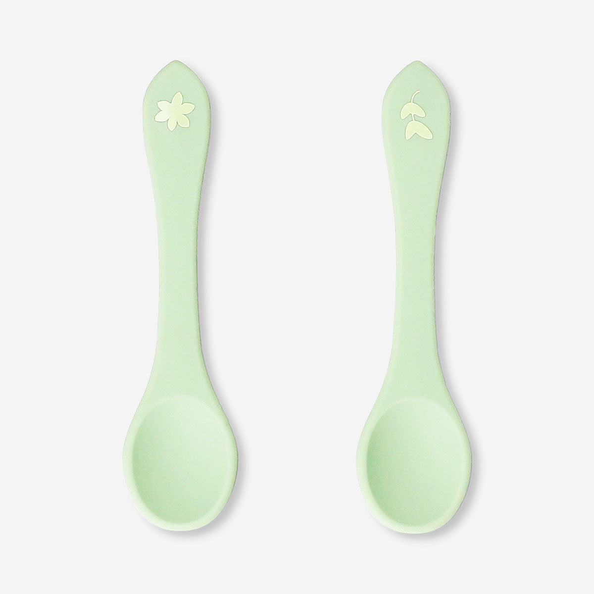 SPOON FOR BABY / TODDLER DUSTY GREEN 2-PACK