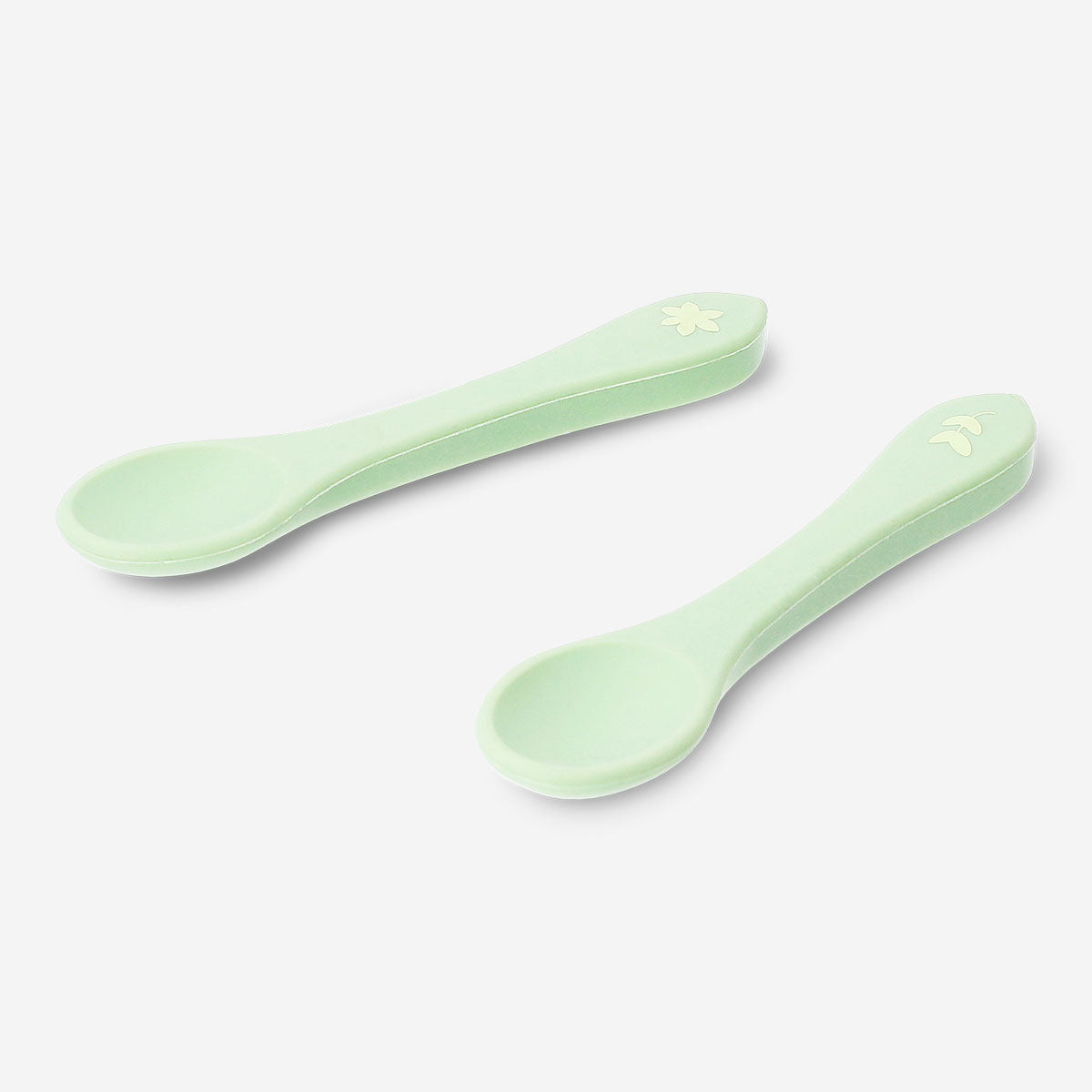 SPOON FOR BABY / TODDLER DUSTY GREEN 2-PACK
