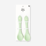 SPOON FOR BABY / TODDLER DUSTY GREEN 2-PACK