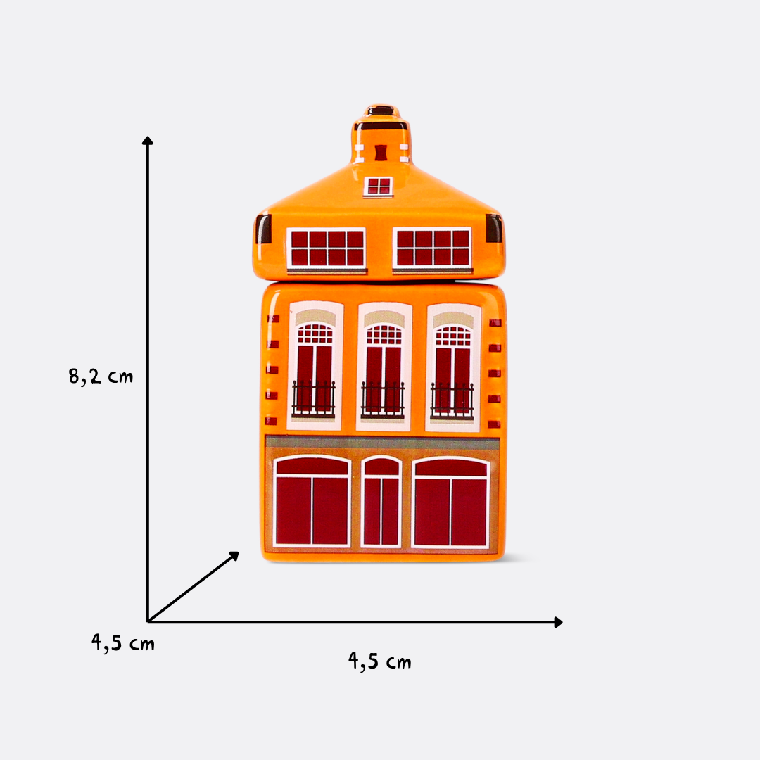 Nordic spice house - Orange and burgundy