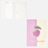 Pembe Kiraz Desenli Haftalık Planlayıcı Defter